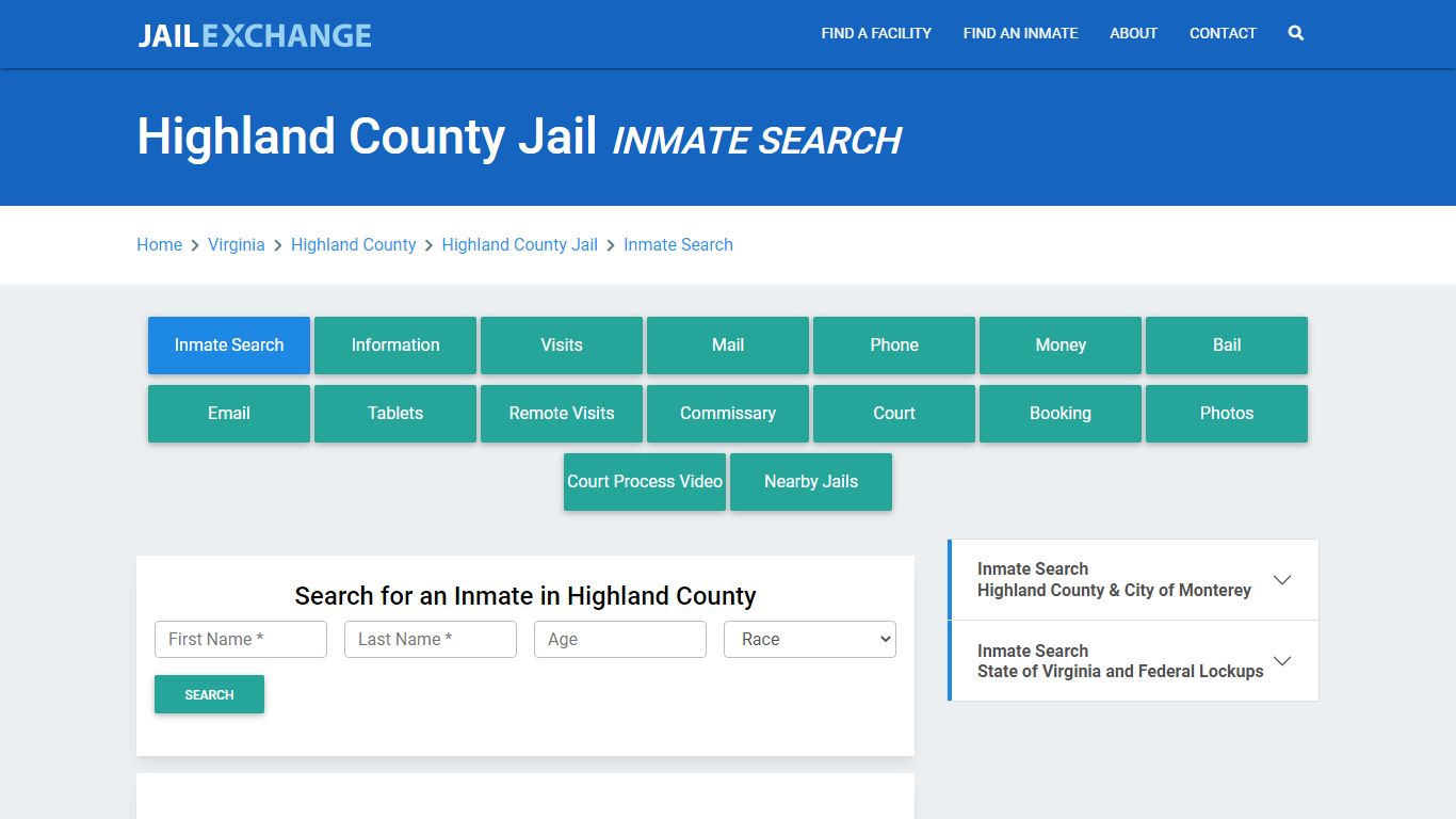 Highland County Jail, VA Inmate Search: Roster & Mugshots