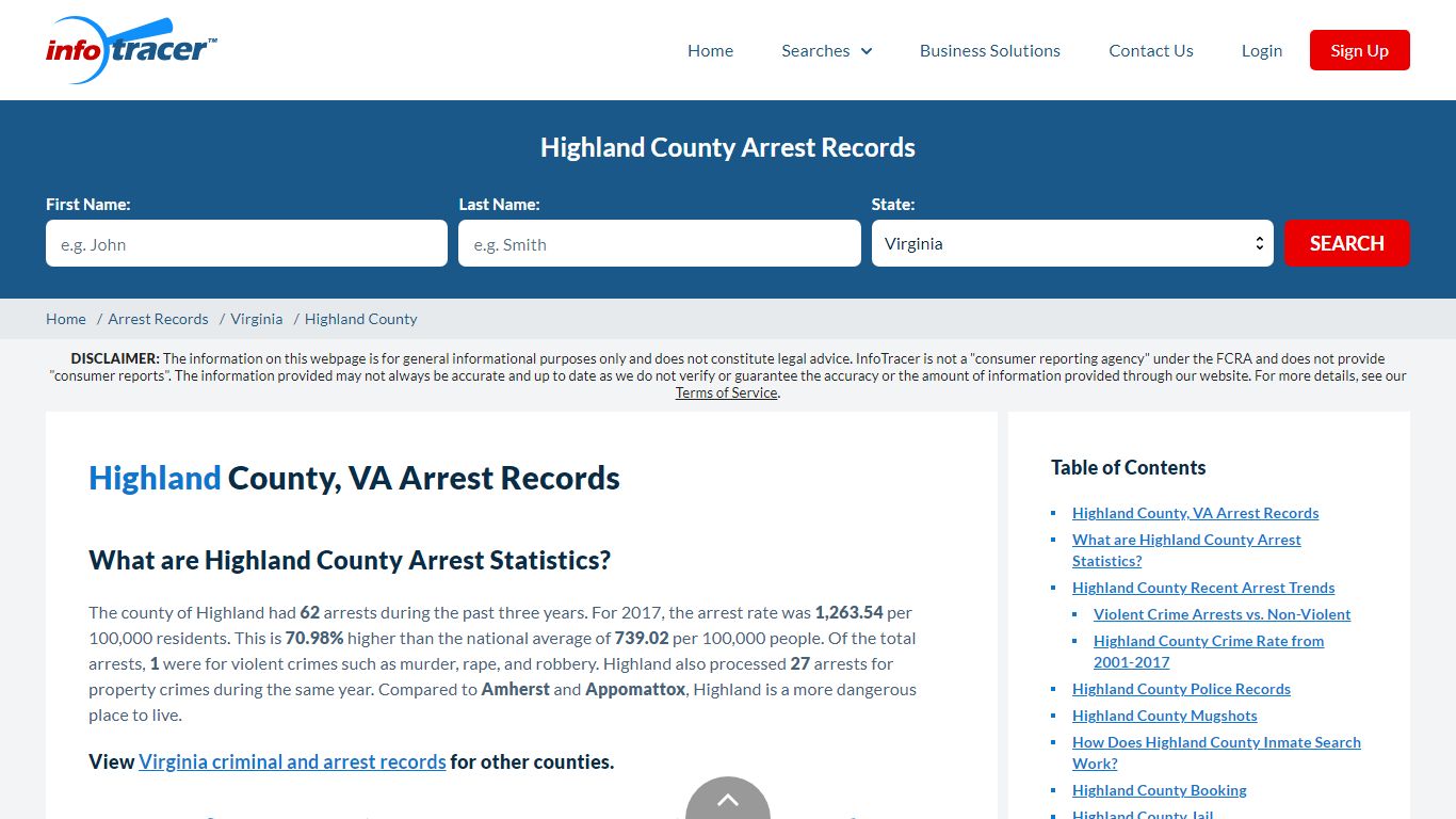 Highland County, VA Arrests, Mugshots & Jail Records - InfoTracer